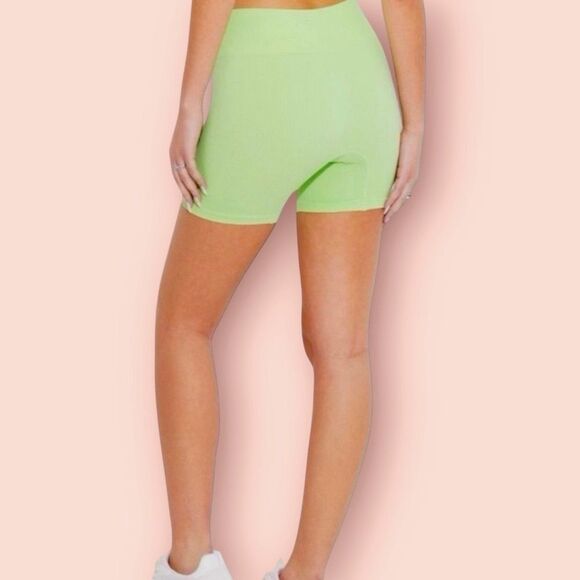 Wild Fable Green High-Rise Wide Waistband Bike Shorts ~ Women’s Various Sizes - Picture 3 of 9